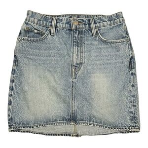 Hudson Sterling Curved Hem Mini Denim Skirt Sz 27